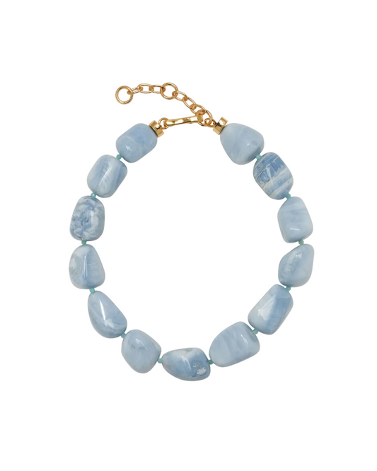 Sea and Sky Collar - Blue Opal
