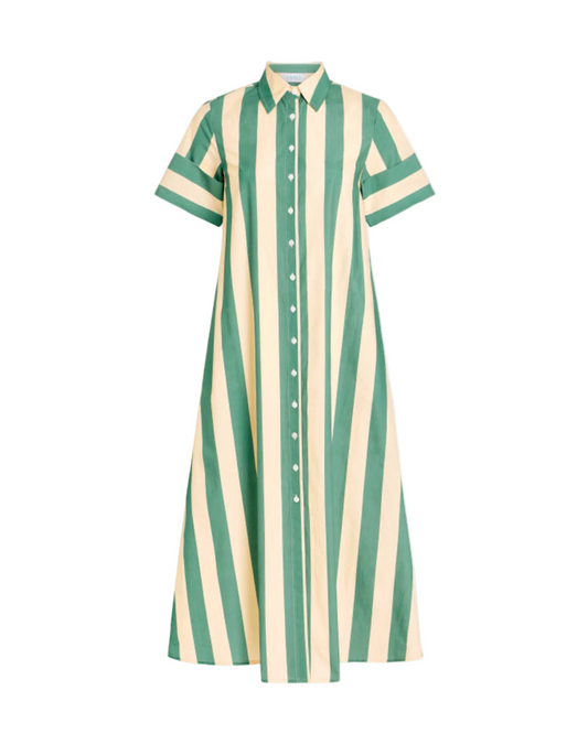 Gibbons Dress - Stone Stripe