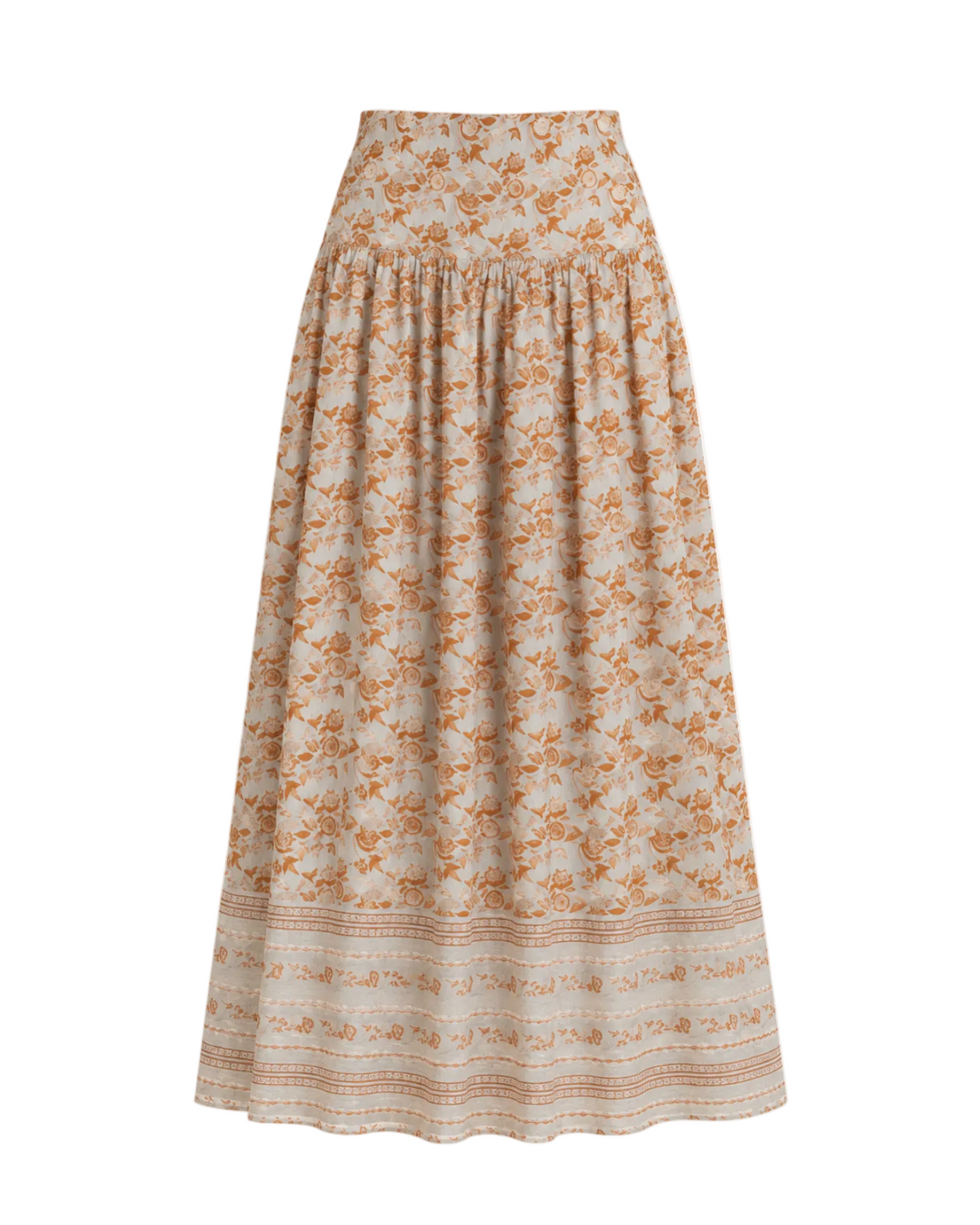 Lauren Cotton Voile Skirt - Sky Print