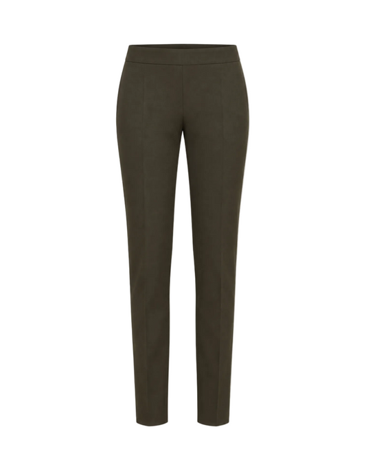 Pull On Slim Leg Pant - Olive