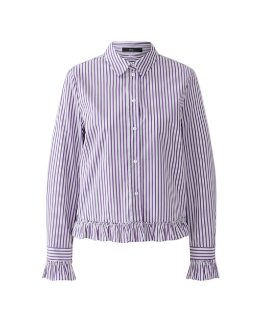 Shirt Blouse - White Violet
