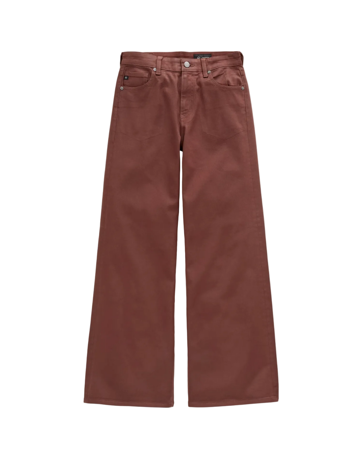 Saige Mid-Rise Wide Leg - Chestnut