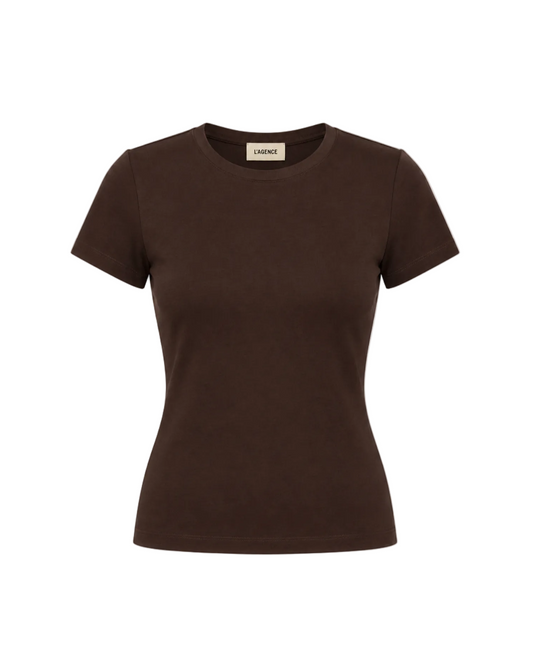 Ressi Crew Neck Tee - Dark Java