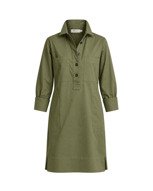 Jane Utility Dress - Khaki
