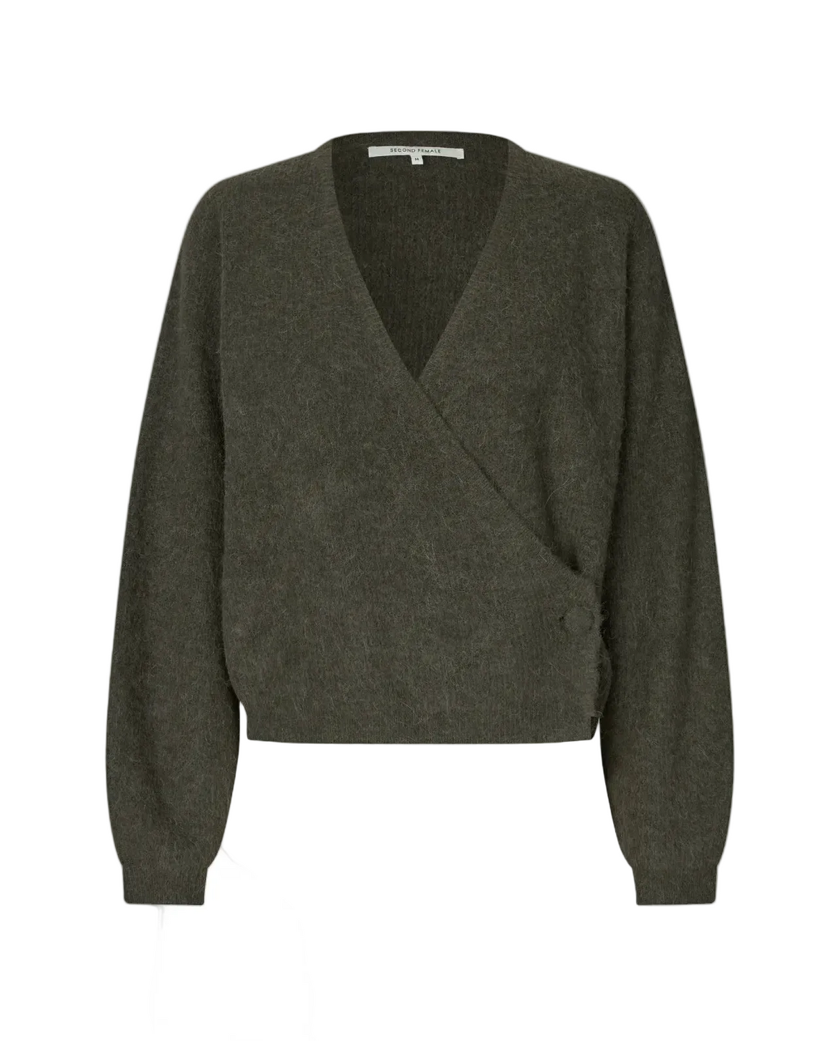 Gabby Wrap Knit - Black Olive
