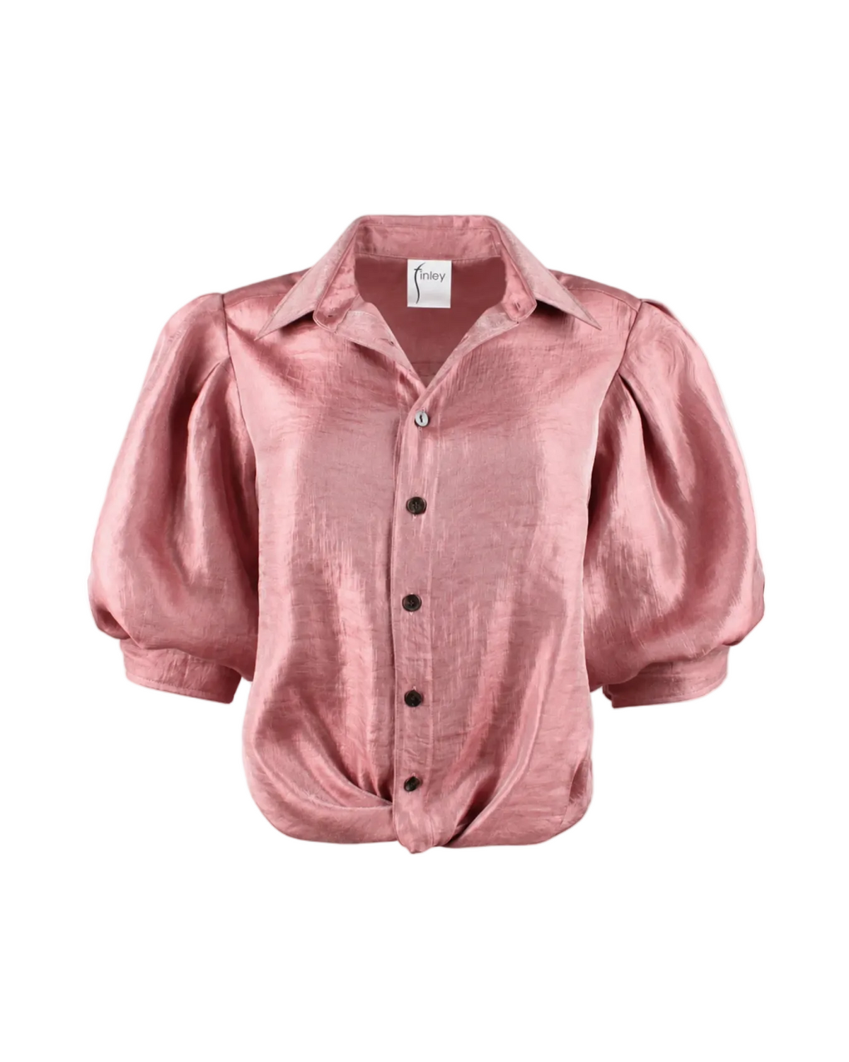 Metallic Bomba Shirt - Rose