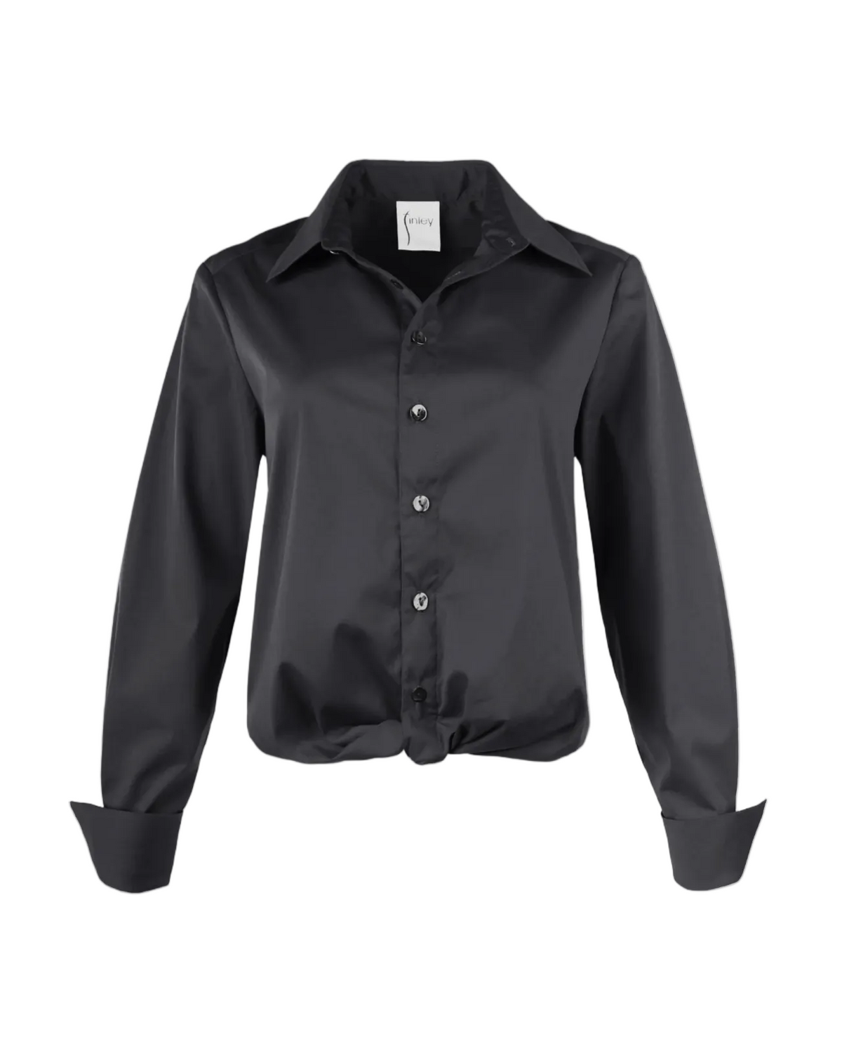 Silky Poplin Moxie Shirt - Black