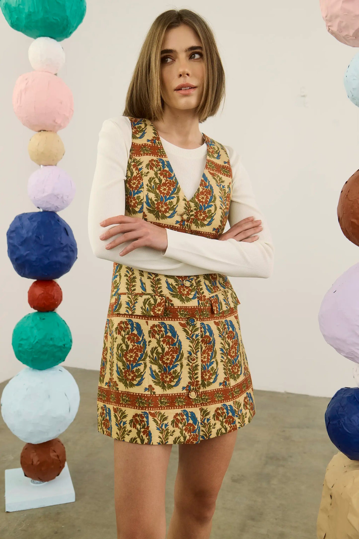 Suni Dress - Amber Glen Cream
