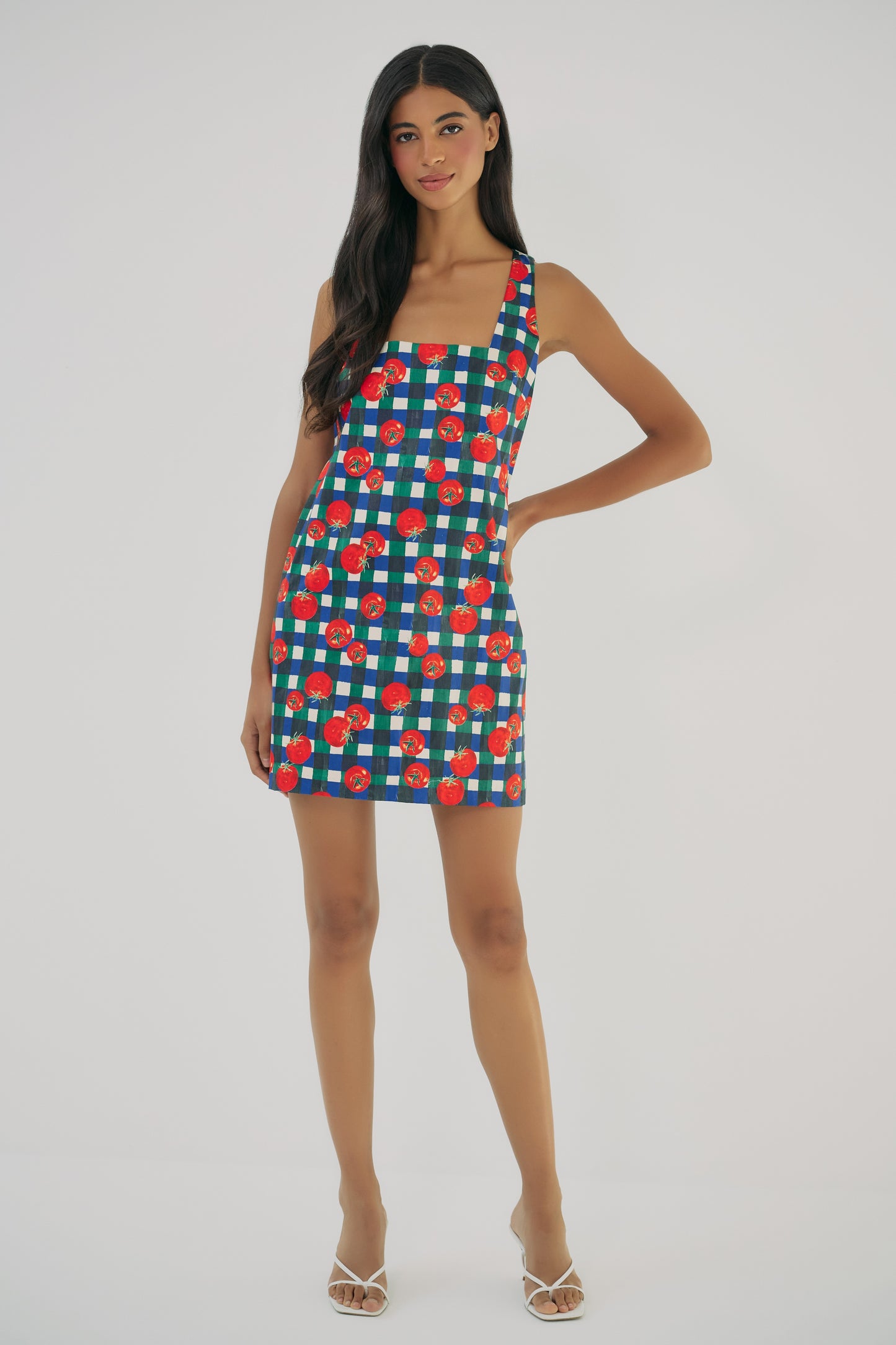 Sara Dress - Ivory/Multi