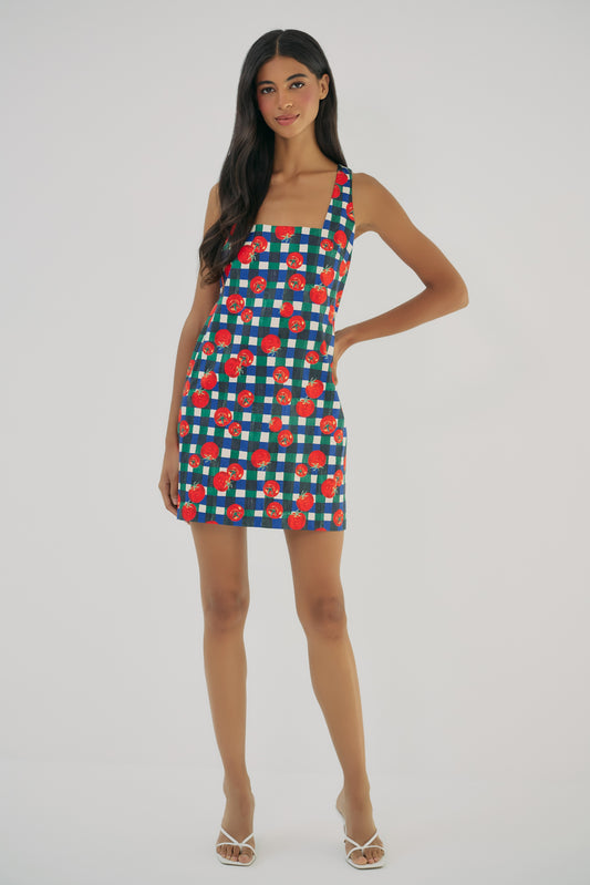 Sara Dress - Ivory/Multi