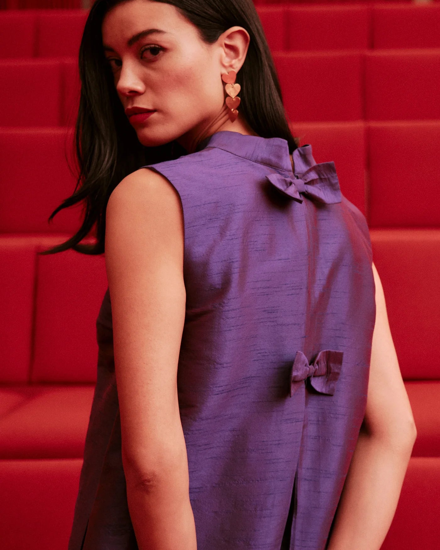 Sleeveless Diplomat Mini Dress - Violet