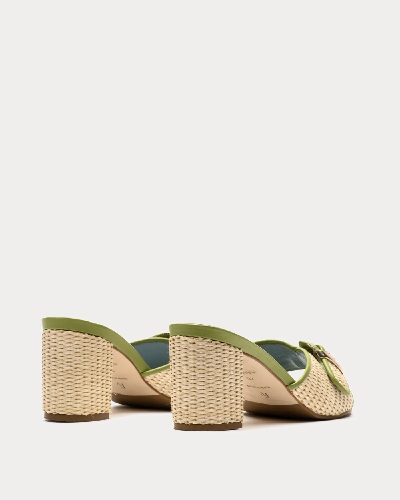 Taylor Raffia Heel - Green