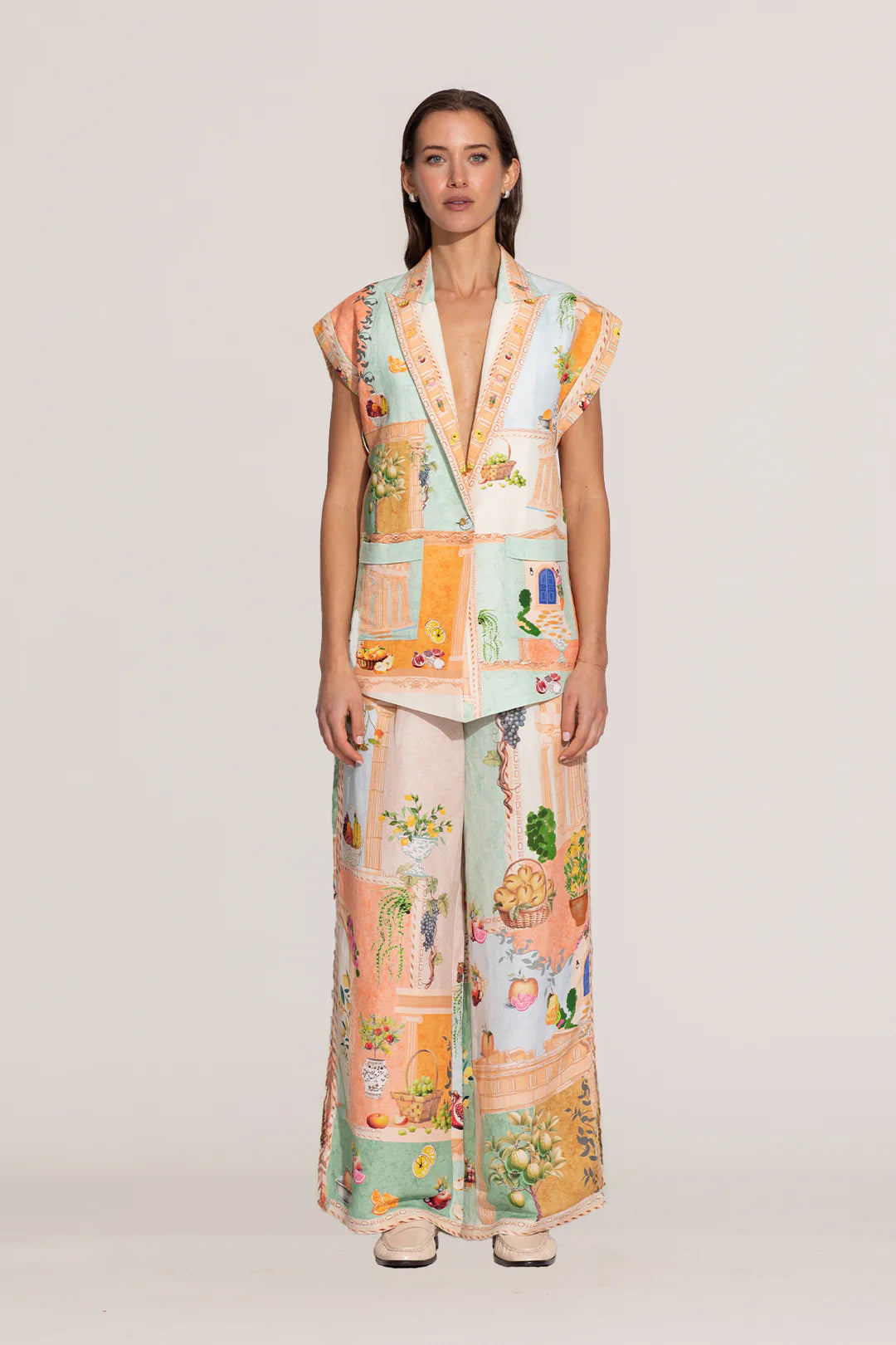 Arista Sleeveless Jacket - Multi Color