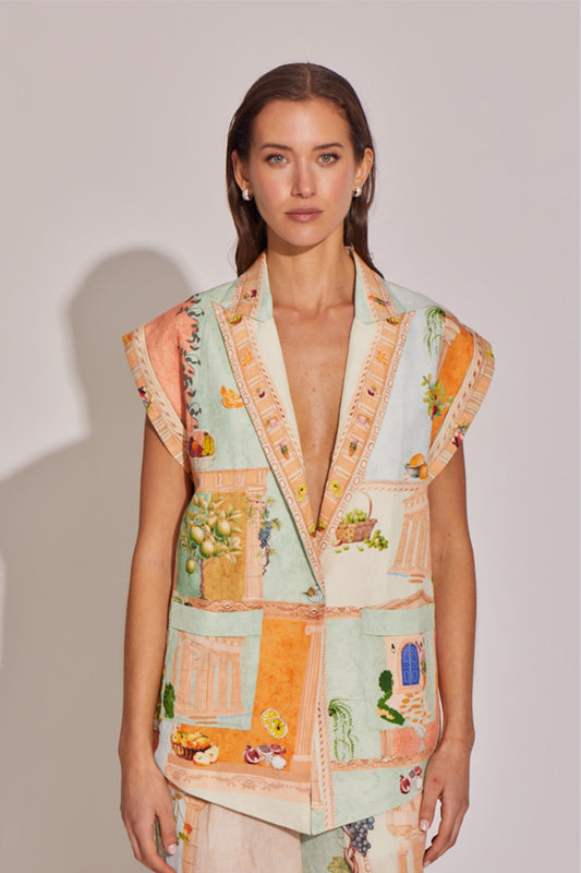 Arista Sleeveless Jacket - Multi Color