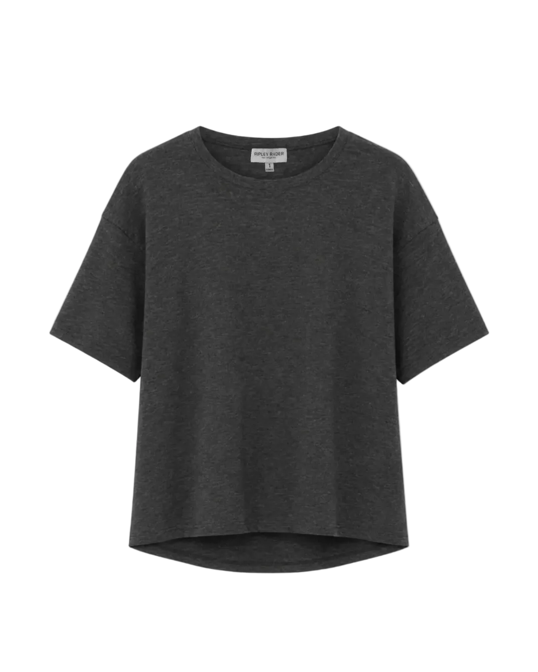 Ponte Knit Big Shirt - Charcoal