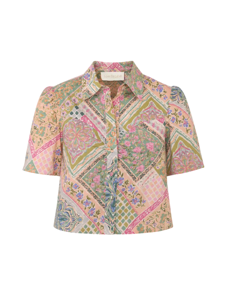 Jamie Top - Rosabelle Patchwork Print