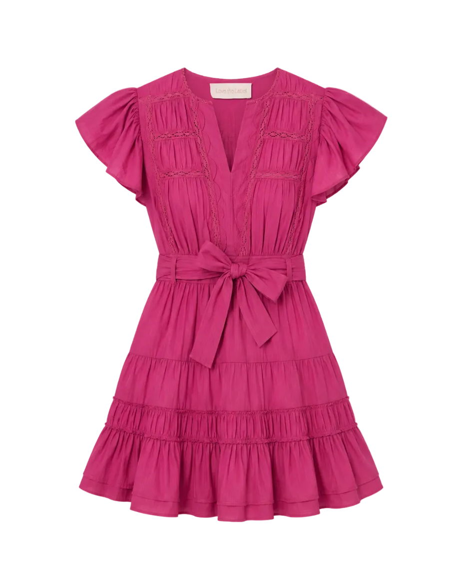 Madelyn Mini Dress - Fuschia