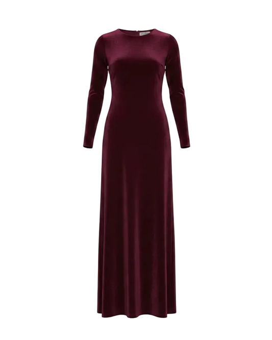 Velvet Kate Dress - Merlot