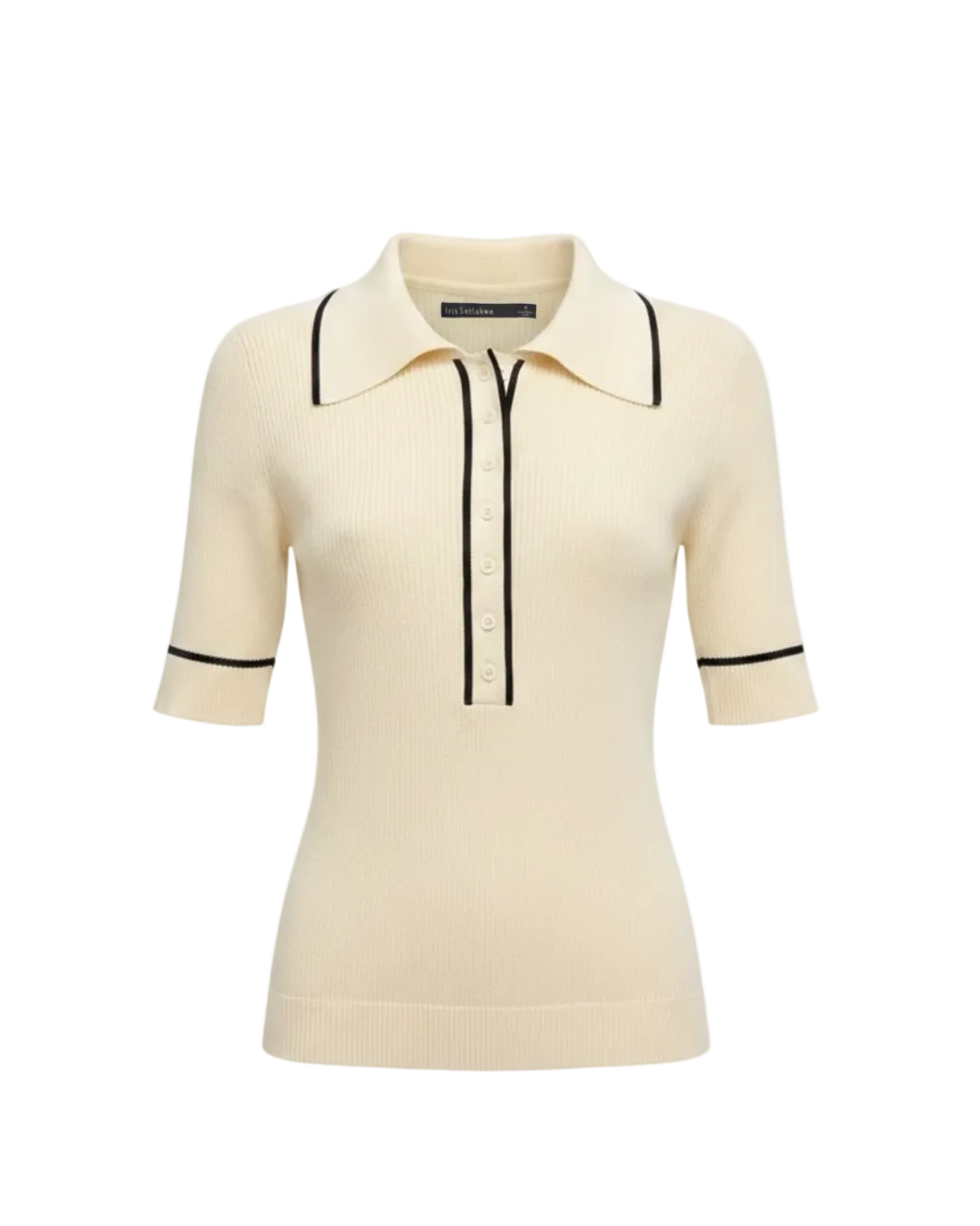 Short Sleeve Polo - Bone