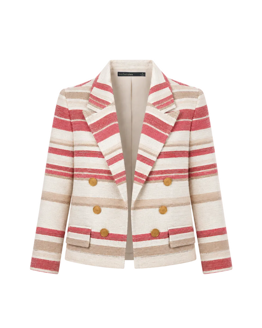 Cropped Jacket - Orange Multi