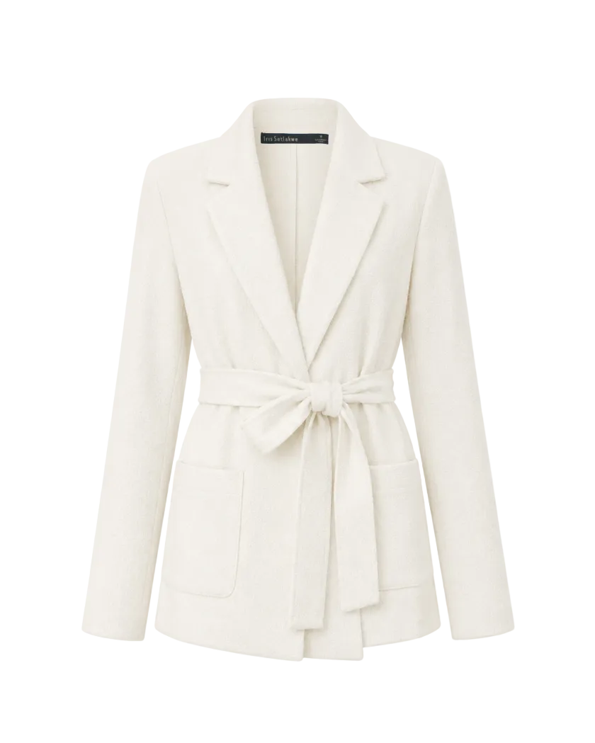 Belted Jacket - Ivory