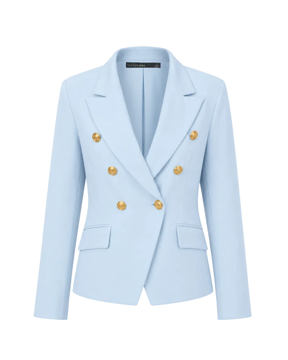 6 Buttons Jacket - Sky Blue