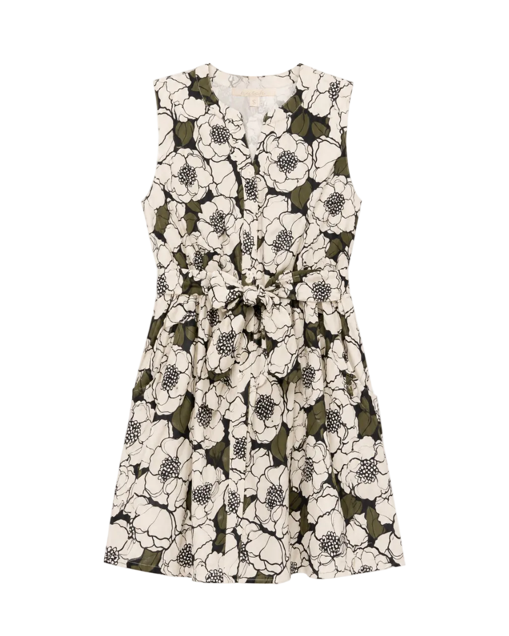 Mio Dress - Black/Olive