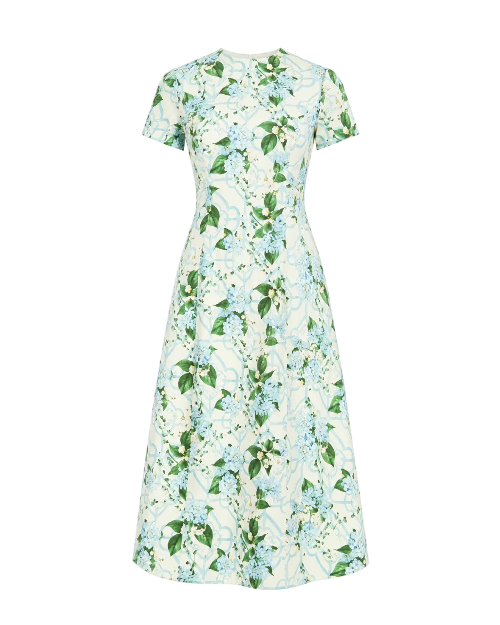 Hampton Convertible Midi Dress - Quatrefoil Blue