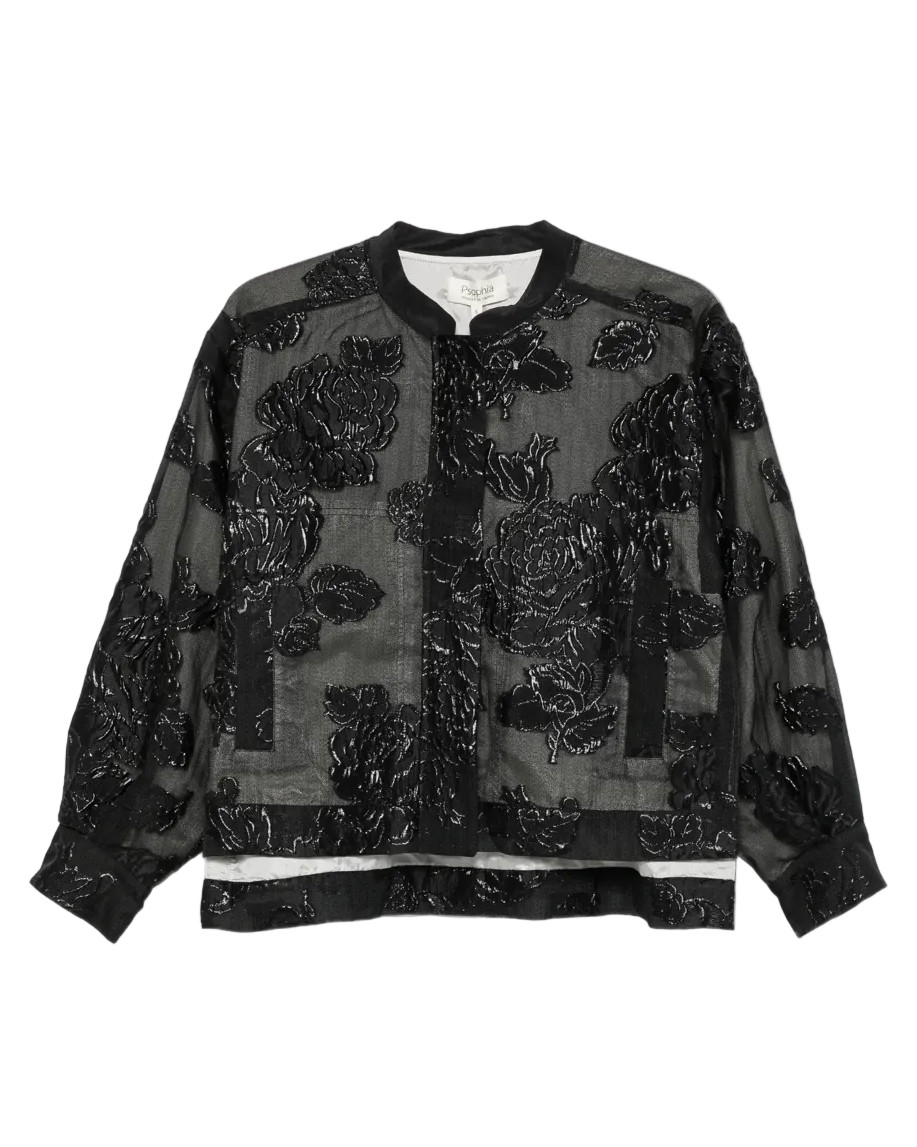 Metal Embroidery Japanese Jacket - Black