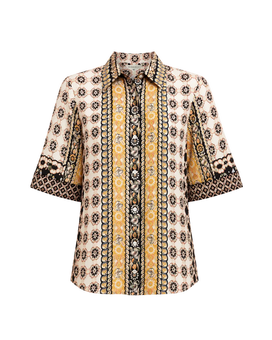 Alba Button Down Shirt - Multi Color