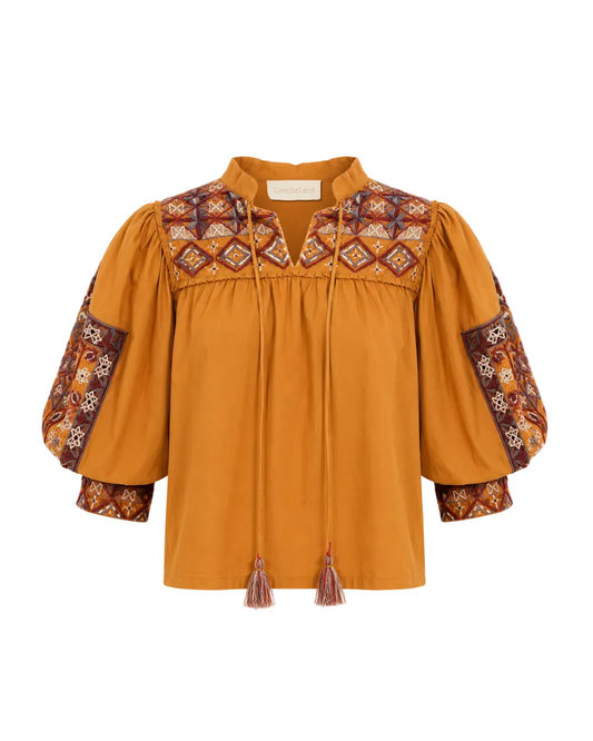Diella Top - Caramel