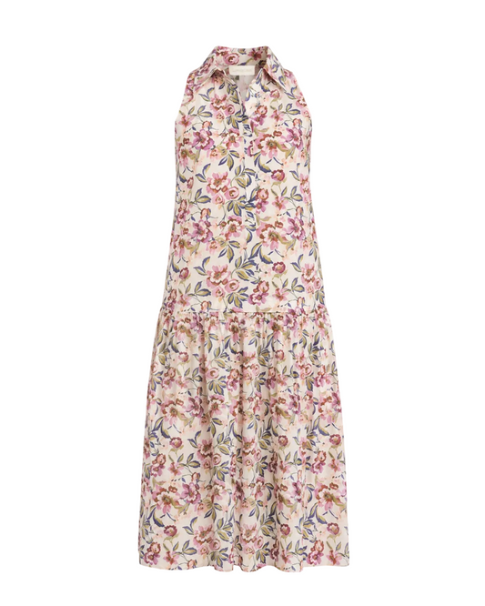 Charlotte Long Dress - Roxanna Floral Print