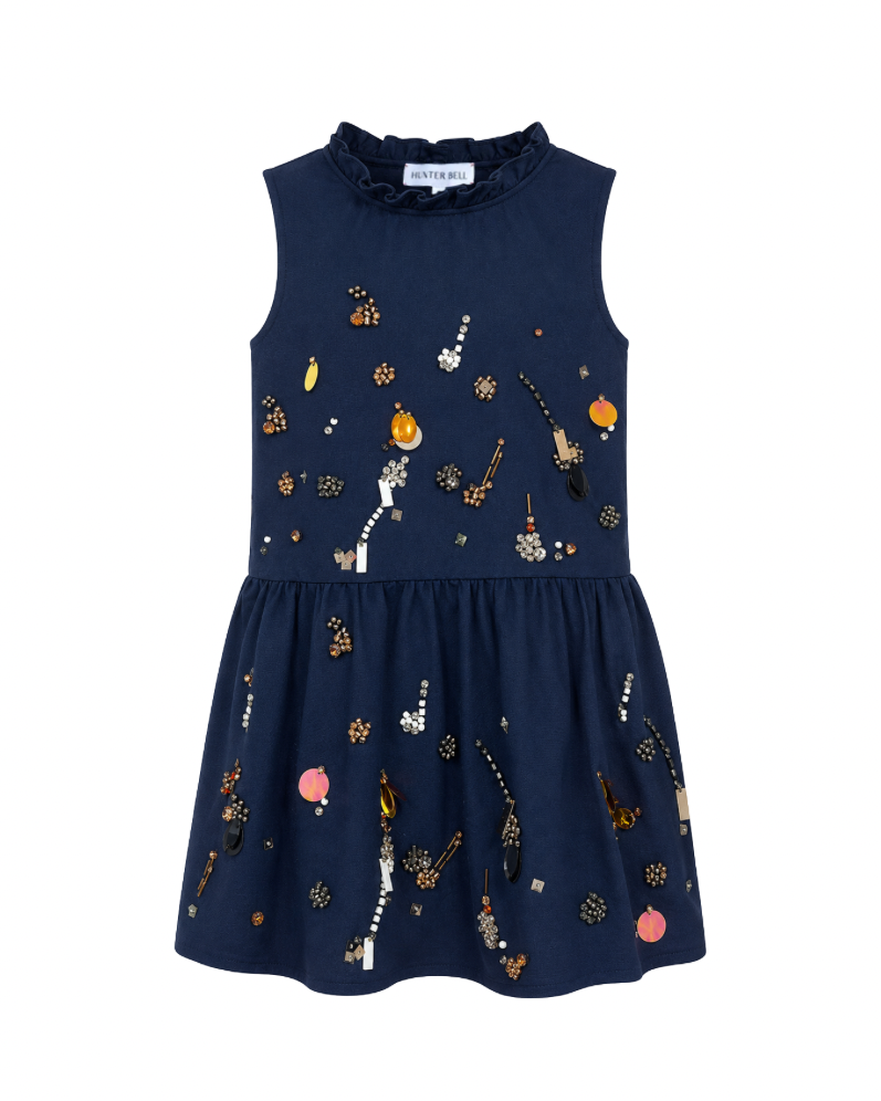 Kids Ellie Dress - Midnight Blue
