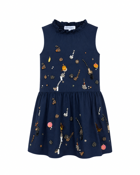 Kids Ellie Dress - Midnight Blue