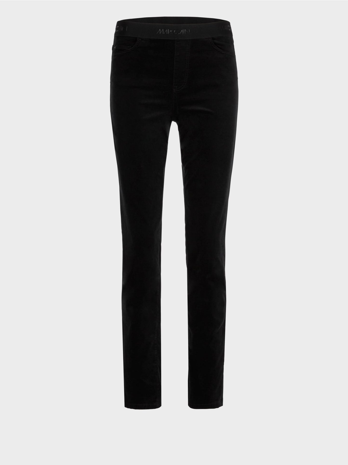 Sporty SIENA Ribbed Waistband Pants - Black