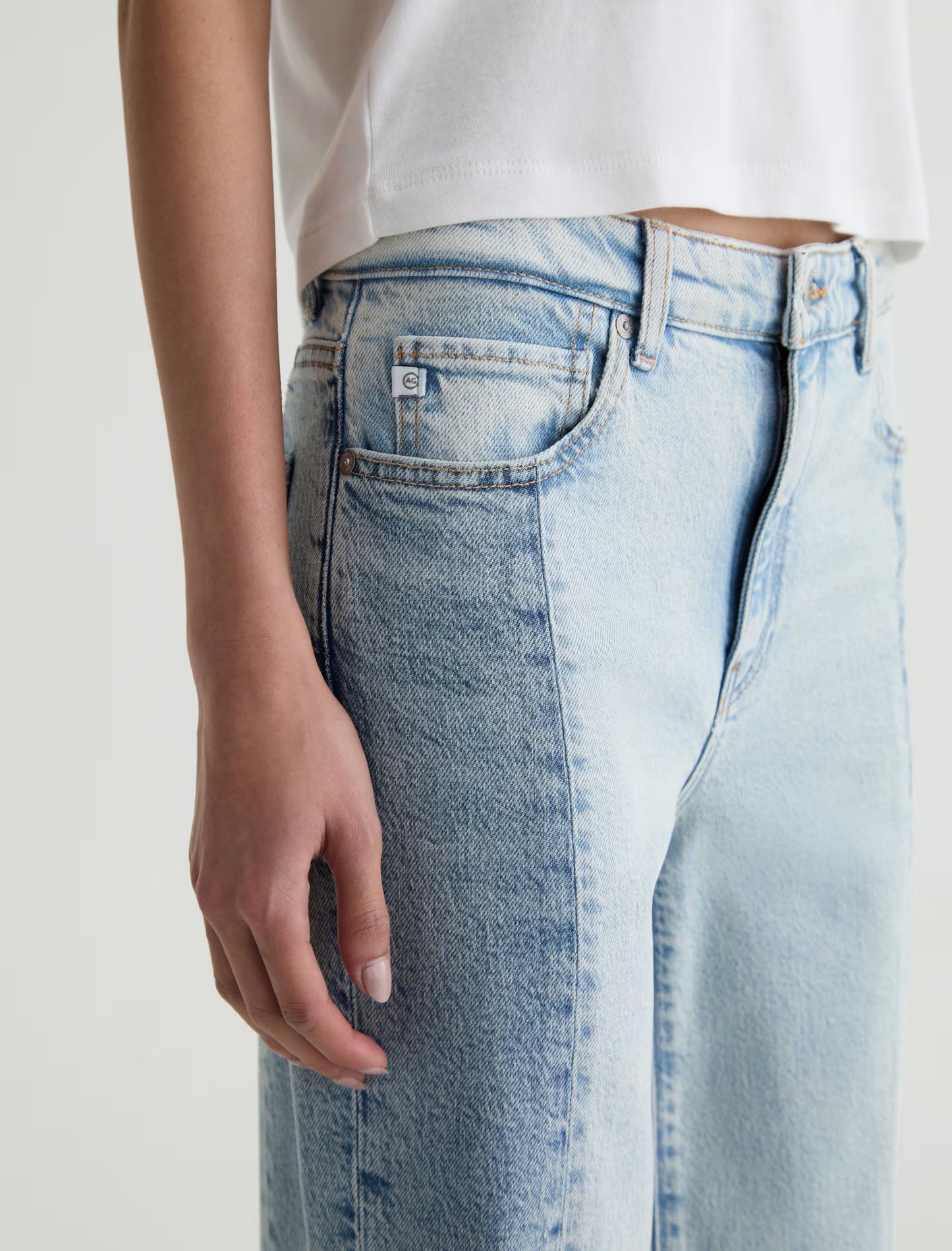 Saige Mid-Rise Wide Leg - Solar Flare