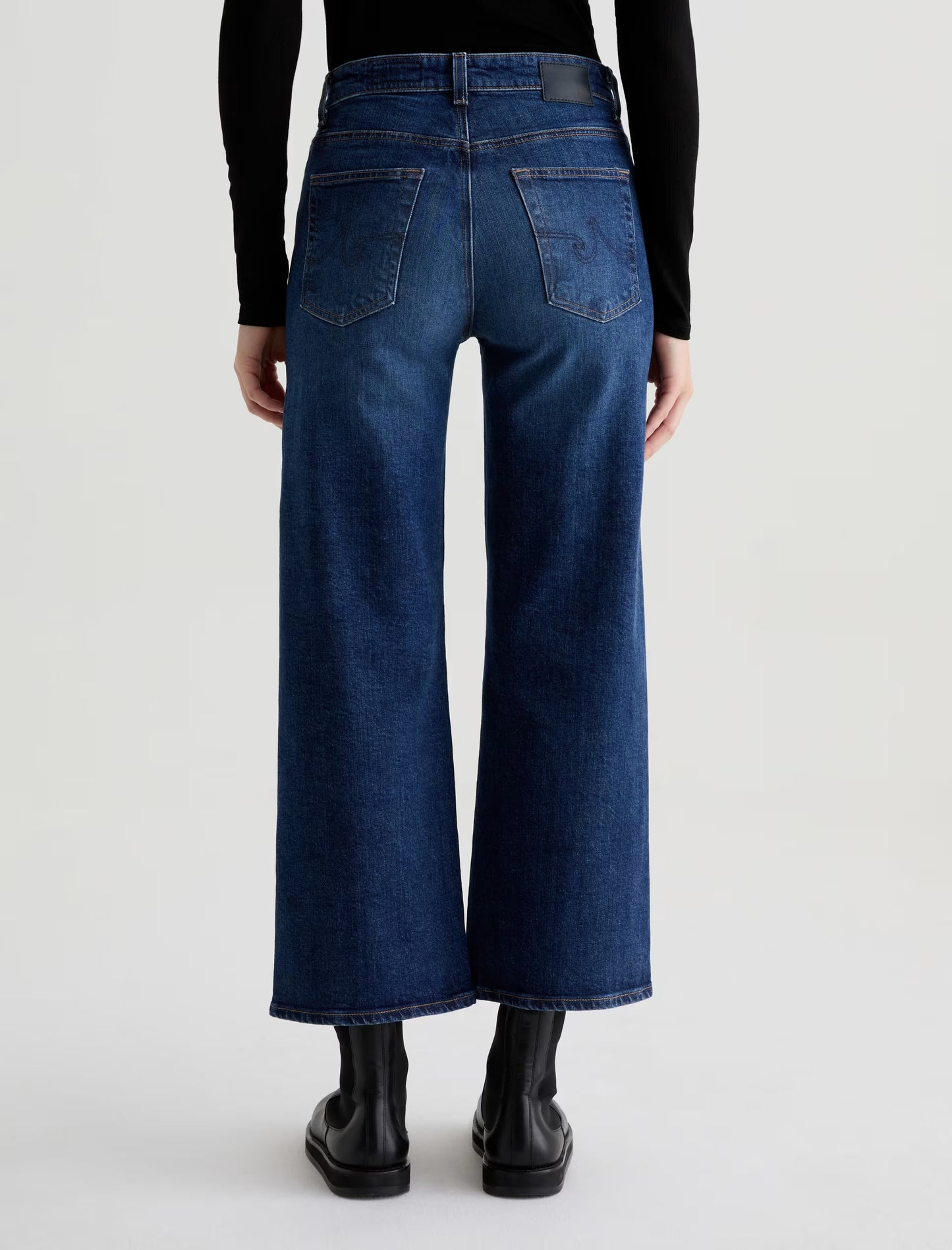Saige Mid-Rise Wide Leg Crop - Veiled