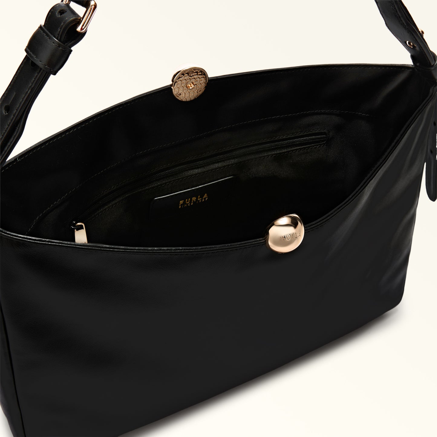 Sfera Soft Shoulder Bag L - Nero