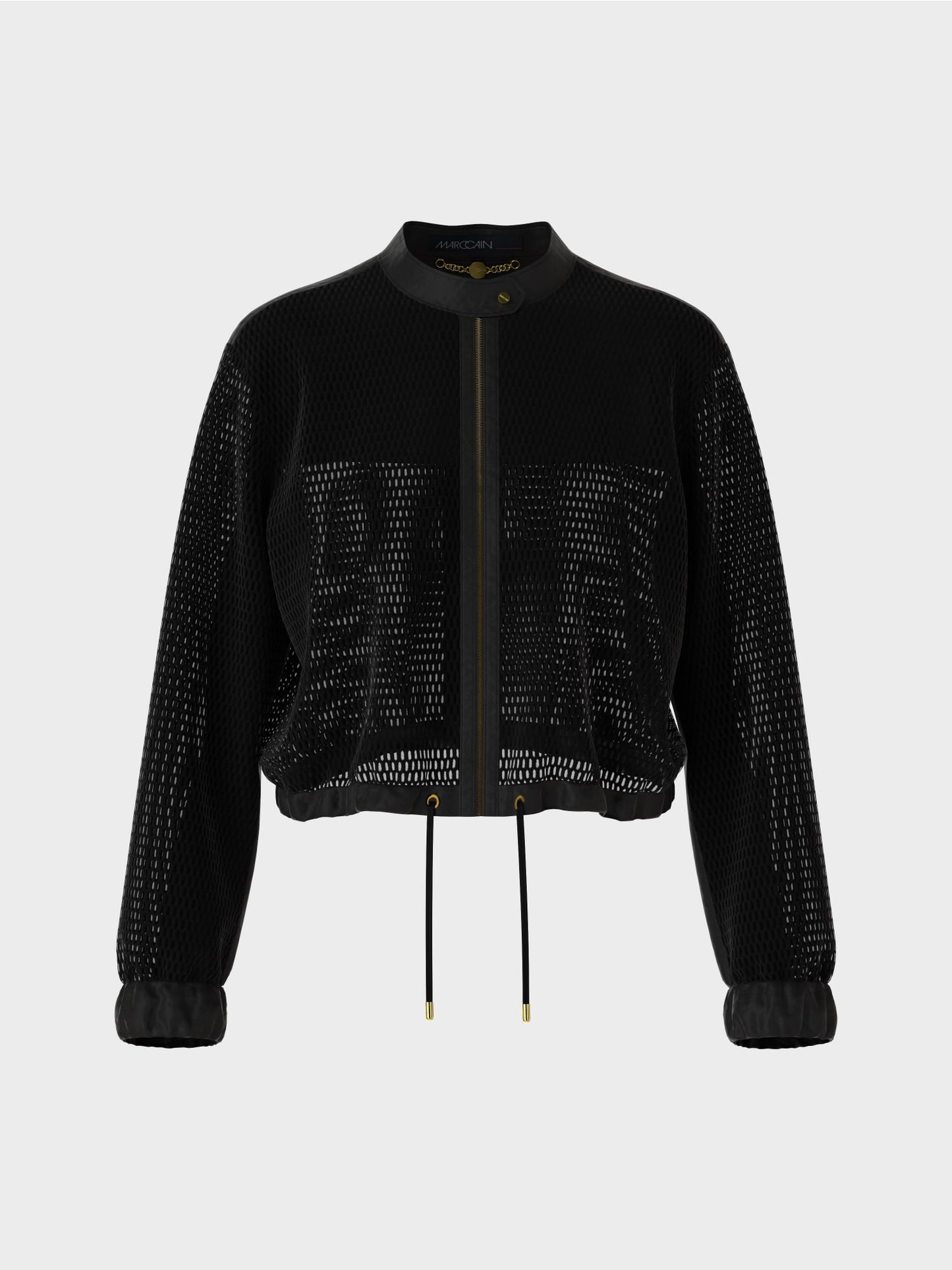 Sporty Jacket in Mesh - Black