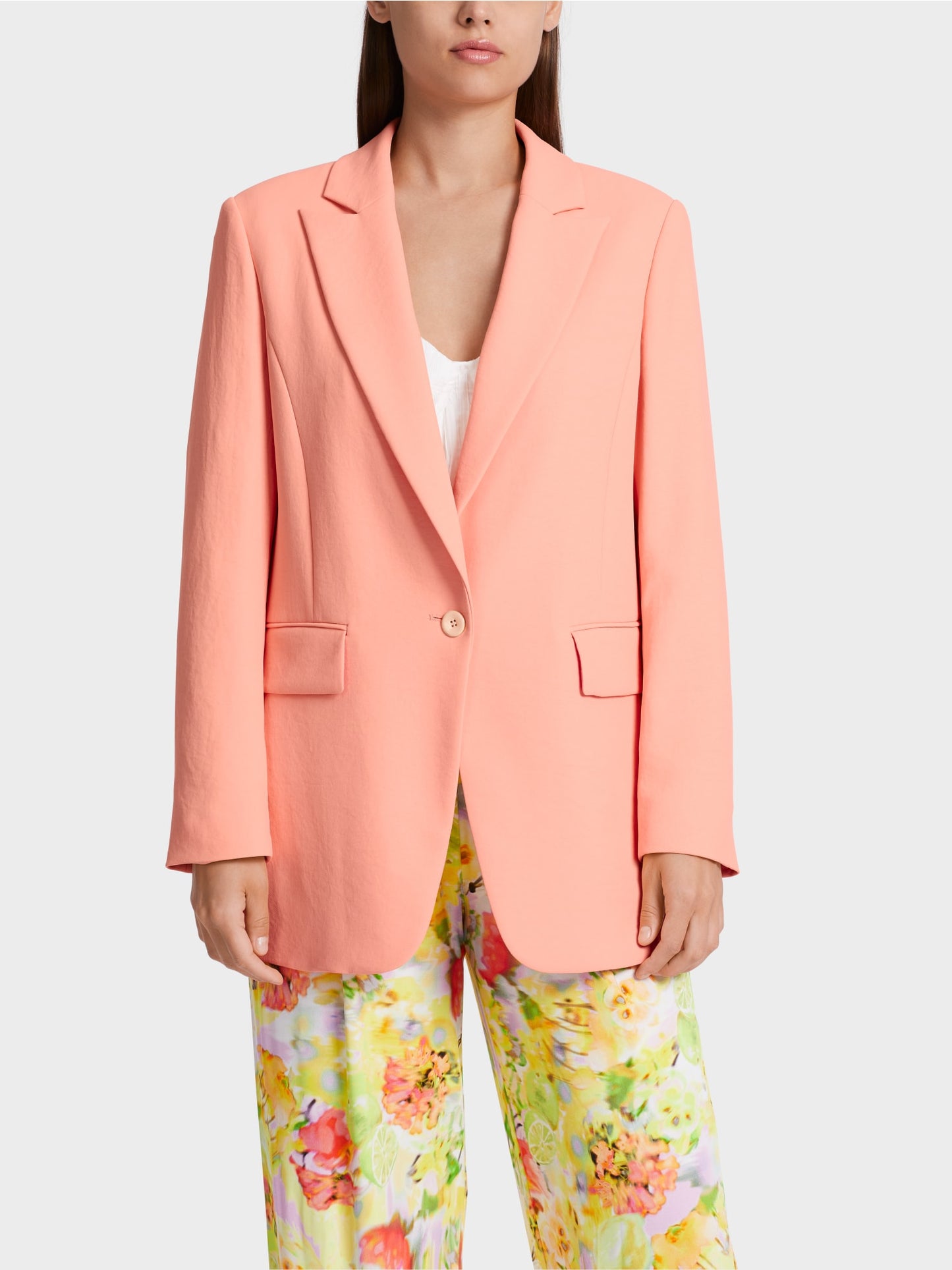 Long Blazer - Deep Peach