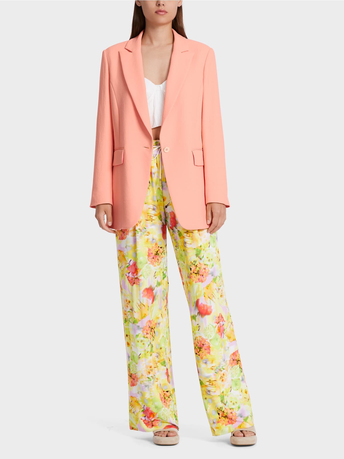 Long Blazer - Deep Peach