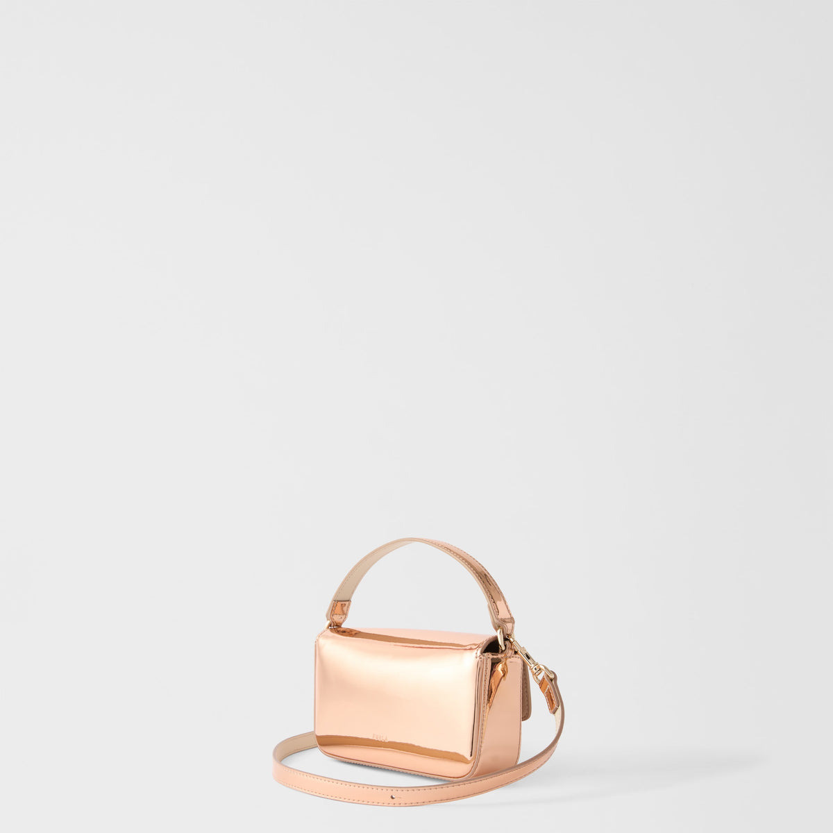 Micro Iride Top Handle - Rose Gold