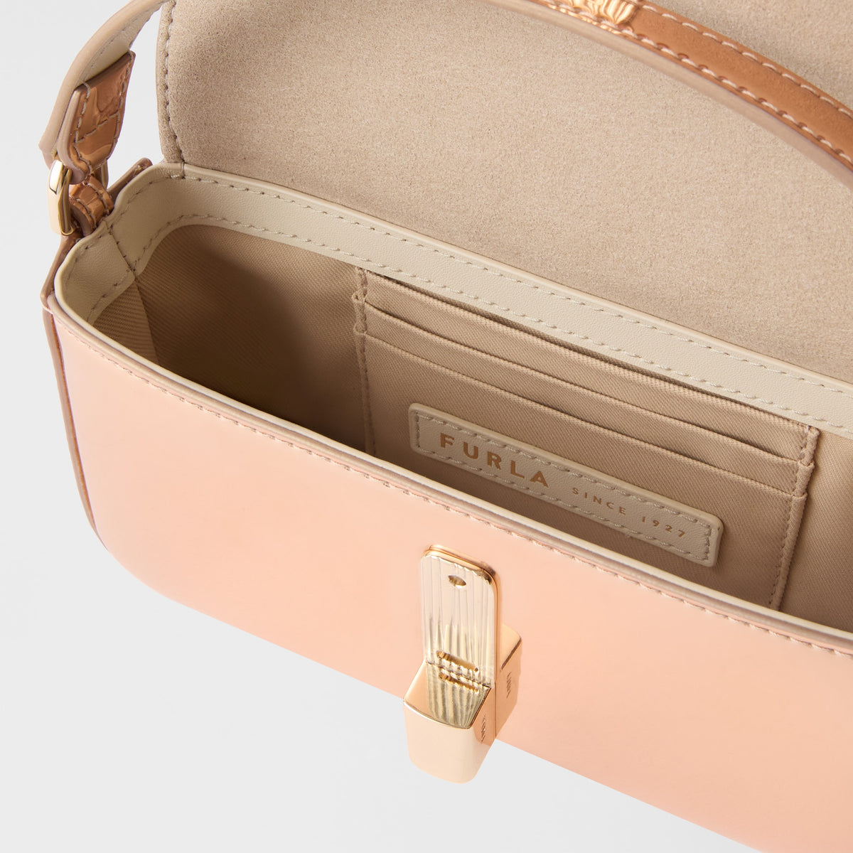 Micro Iride Top Handle - Rose Gold