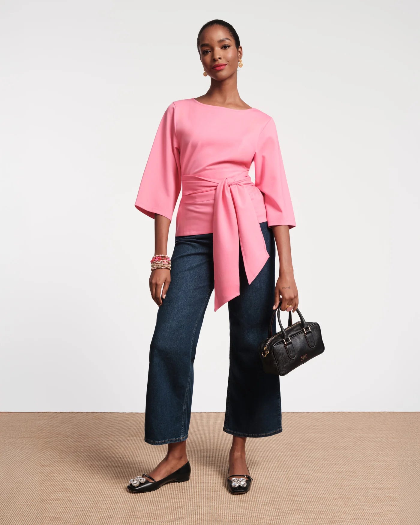 Whitney Wrap Top - Pink