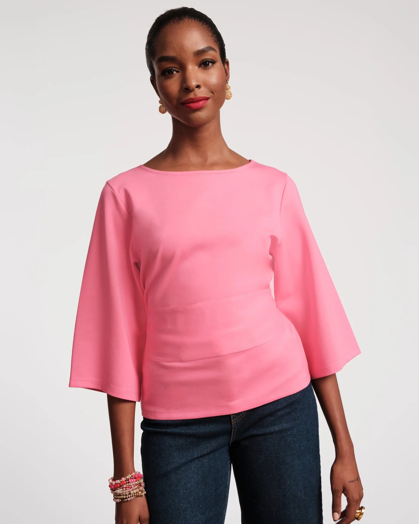 Whitney Wrap Top - Pink