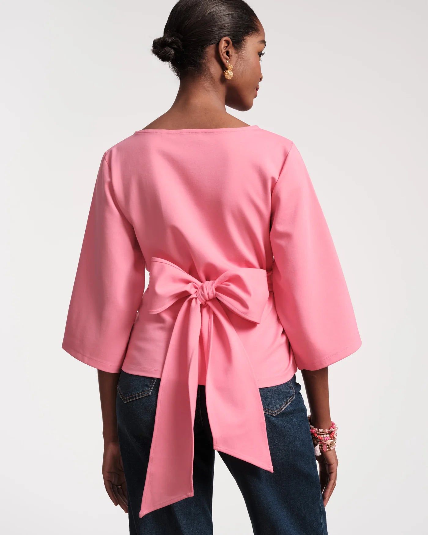 Whitney Wrap Top - Pink