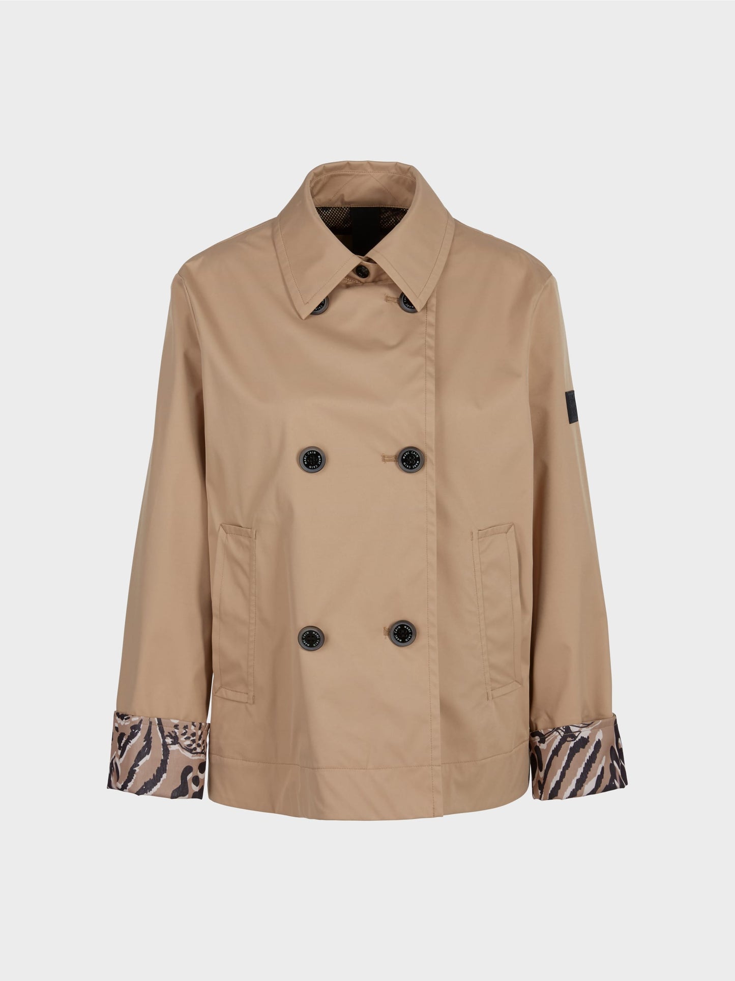 Double-Breasted outdoor Jacket - Bright Camel