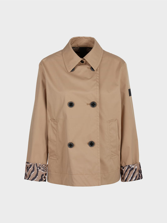 Double-Breasted outdoor Jacket - Bright Camel