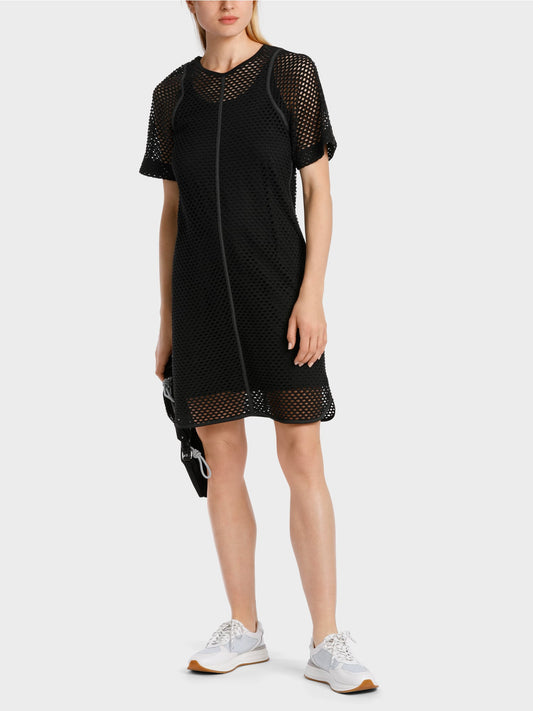 Casual Mesh Dress - Black