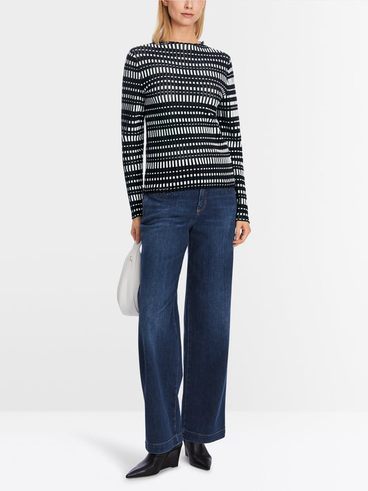 Striped sweater - Midnight Blue
